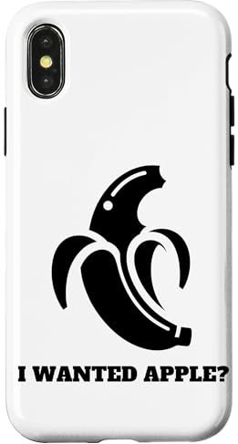 Coque pour iPhone X/XS Funny Fruit Tees Banana Gadget amusant pour homme Fruit