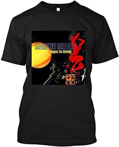 NWT Monster Magnet Dopes to Infinity American Rock Mens Cotton Band Logo T-Shirt T-Shirt Black M