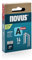 NOVUS TOOLS Feindrahtklammern 14 mm superhart, 800 Tacker-Klammern vom Typ 53/14, Schiebeschachtel, Heftmittel für Stoffe, Gewebe und Maschendraht