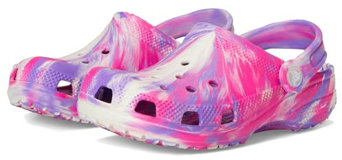 Crocs Kids Classic Clog, Pink Crush/Multi, 13 UK Child