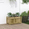 Iiaky Jardinera de Madera maceteros Exterior Jardinera Balcon Jardinera Madera jardineras Exterior de Pino impregnada 60x31x31 cm