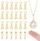 UNICRAFTALE 40 Stück 18 Karat Vergoldet Eispickel Klemmösen Anhänger Klemmösen Aufstecken Anhänger Klemmösen Anschluss Baumelnder Anhänger Anschluss Für Schmuckherstellung 9x5x3mm