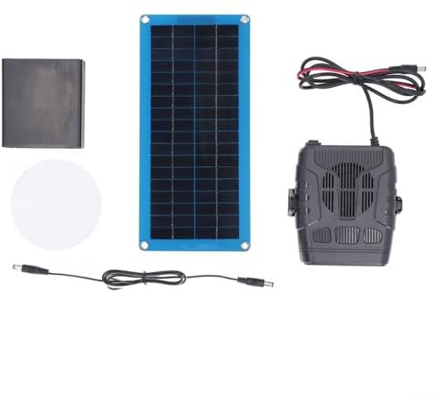 HOHOVYVY Gewächshaus Heizung,30W Single Für Kristall Solar Panel Heizung,Trocknen Heizung Haustier Haus Warmen Wind