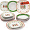 SÄNGER | Tafelservice Bilgola Nussknacker Design Weiß mit Weihnachtsmotiven, 18-teiliges Geschirrset für 6 Personen mit Suppentellern, Dessertteller & Speiseteller aus Porzellan |PREMIUM COLLECTION