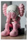 rsgfyc Gemälde, Cartoon-Motiv rosa Kaws, Leinwandposter, Wandkunst, Dekordruck, Bild Gemälde für Wohnzimmer, Schlafzimmer, Dekoration, 30 x 45 cm