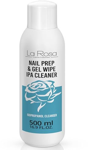 LaRosa Nagel Cleaner 500ml - Isopropanol IPA Nagelentfetter - Nagel Entfetter für Polish, Gele, Hybride und Pinsel - NAIL PREP & GEL WIPE - IPA CLEANER - Nail Cleaner Gelnägel