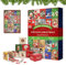 Raypontia Adventspuzzle,Puzzle-Adventskalender,1000 Teile Feiertagspuzzles Weihnachts-Countdown-Adventskalender - Exquisite Countdown-Kalender-Rätsel 2024 für verliebte Familien