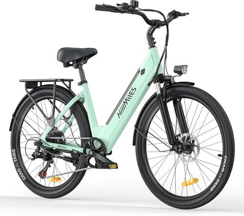 Fafrees HillMiles E-Bike 26 Zoll, Elektrofahrrad mit 36V 13AH Akku, Stylisch und Leicht Citybike bis zu 100KM Elektrofahrräder, MileCity 1 (Grün)