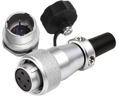 Illkjasfc WS16 TQ+ZM 2 3 4 5 7 9 Connettore aeronautico a 10 poli Impermeabile Maschio Femmina Quadrato Metallo Filettatura LED
