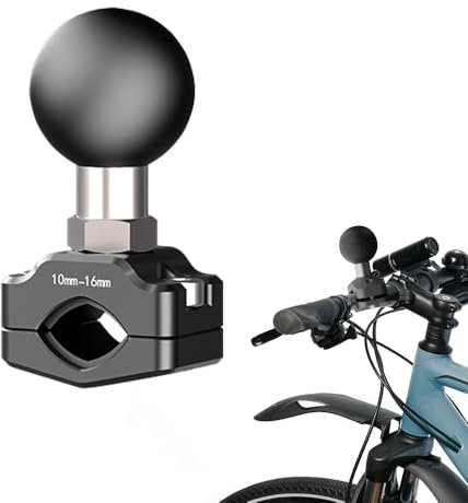 mizikuu Kugelhalterung, Lenkerhalterung Montagebasis aus Aluminiumlegierung mit 2,5 cm/1 TPU Kugel Lenker Ball Base Geeignet für RAM Halterungen Motorrad Handyhalterung