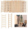 40 Stück Miniatur Holzleitern 20x60 mm Mini Holz Stufenleitern Gartendekoration Zubehör Mini Gartenornamente Mini Leiter Für Miniatur Garten Heimwerkerhandwerk Mikro Landschaftsrequisiten