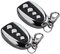 Lot de 2 télécommandes de portail 433, 92 MHz avec voyant LED, duplicateur télécommande 4 boutons avec boucles déverrouillage pour porte garage, portes roulantes