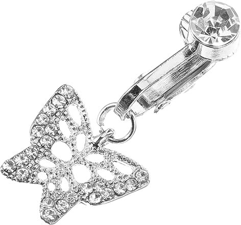 FOMIYES Faux Piercing Pour Nombril Clip Anneau Faux Piercing Non Percé Pour Femme