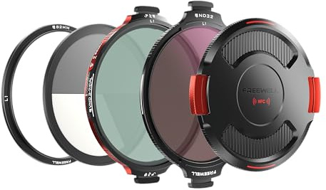 Freewell 82 mm L1 Real Locking VND/CPL Filter All Day Kit - Hybrid VND/CPL 3-10 Stops with ND32, True Color Optics, Futureproof Design for Professional Filmemakers