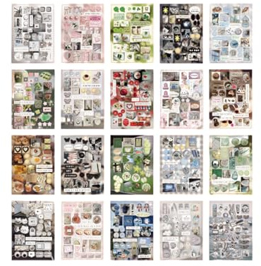 Ästhetischer Aufkleber Scrapbooking Die Geschnittene Buch Retro Stationery Japanische Stile Dekorative Stiedrige Buch Japanische Stile Für Laptop
