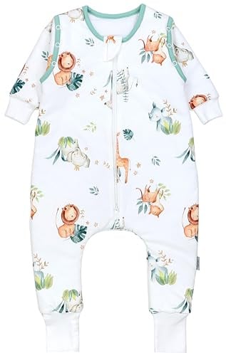TupTam Sacco Nanna con Gambe, Maniche Rimovibili, 2.5 TOG |Tutte le Stagioni| OEKO-TEX