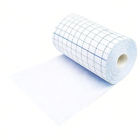 Medizinisches Klebeband 10 Meter - Vlies Fixierband für Verbände und Pflaster - Atmungsaktiv, Hautfreundlich - 10 cm Breite Weiß - Flexibles Selbstklebeband für Erste Hilfe und Sport