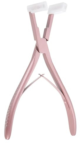 QUARKZMAN 20cm Edelstahl Haarverlängerungszange Extensions Tape Pink | Versiegelungszange Werkzeug, Für Tape-In Extensions, Flache Oberfläche, Für Damenhaar, Haarverlängerungszange