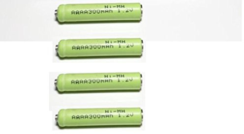 4 Queentona AAAA, Rechargeable, Button Top Battery,