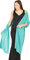 BlackButterfly Chiffon Hochzeit Brautjungfer Abschlussball stahlen Schärpe Schalverpackung Schal (Türkis, Einheitsgröße)