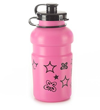 Cicli Bonin Unisex niño Color Protector de impresión 300 ml Botellas de Agua, Rosa/Negro, pequeño tamaño