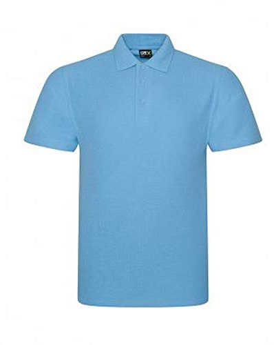 PRORTX Mens Pro Pique Polo Shirt (L) (Sky Blue)