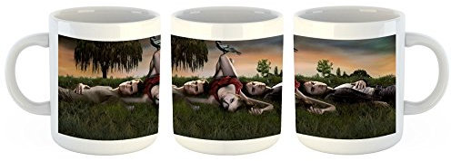 Unified Distribution The Vampire Diaries - Tasse mit Motiv Bedruckt, 300ml C-Henkel. Tolles Geschenk für Büro, Küche, Geburtstag, Ihre Neue Lieblingstasse zum Frühstück