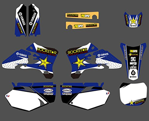 DST0133 3M Aufkleber Motorcross Grafik Motorrad Aufkleber Kit Grafik für Yamaha YZ250F YZ450F 2003 2004 2005