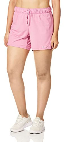 Nike W Nk Dry Short Attk 2.0 Tr5 Pantaloncini Sportivi, Donna, Magic Flamingo/White/Barely Rose/White, M