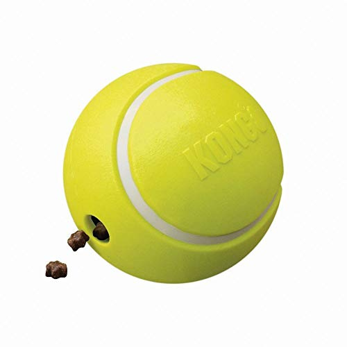 KONG Rewards Tennis Dog Toy | Durable Treat Dispensing Ball for Interactive Play and Mental Stimulation | Large