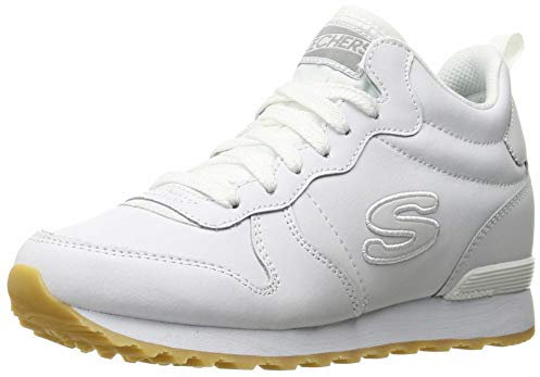 Skechers OG 85 GOLD'N GURL Damen,Frauen Schnürschuhe,Schnürer,Halbschuhe,Straßenschuhe,Freizeitschuhe,straßenschuhe,Weiß,41 EU