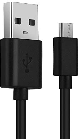 CELLONIC USB Cable 1m Compatible for D-Link DWR-932 / DWR-730 | Netgear AirCard 810 / AC785 / AC797 Charger Fast Data Transfer Charging Lead Micro USB - Black