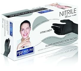 Premium Nitril-Einweghandschuhe, ungepudert, Größe L, 100 Stück