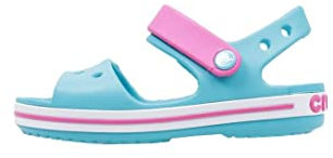 Crocs Crocband Sandalen – Unisex Kindersandalen – Leicht und mit sicherer Passform – Digital Aqua – Größe 20-21