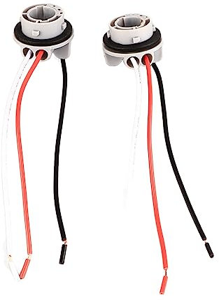 Connecteur de support de lampe, 2 pièces 1157 prise LED clignotant frein ampoules support adaptateur connecteur de base câble de câblage