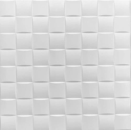 Eurodeco 25m² - 100 Stück 3D Paneelen aus Polystyrol, 50x50cm Deckenpaneele, Wandpaneele, Dekoren, Decken - Wandverkleidung, 2-3mm dick Reines Styropor XPS 0816