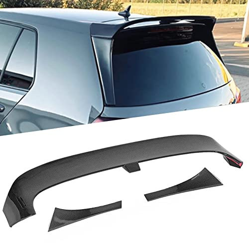 GZP Gloves ABS Kohlefaser Design Auto Heckspoiler Dachspoiler Clubsport Style Für VW Golf 7/7.5 GTI R 2013-2020,Carbon fiber