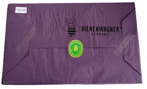 Biene Bienenwagner Mittelwände 1Kg Deutsches Wachs Deutsch Normal DNM Zander Dadant Mini Plus Zertifiziert/Analysiert (Langstroth)