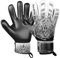 Keeperking Torwarthandschuhe Erwachsene Kinder Jugend mit und ohne Fingerschutz Fußballhandschuhe abnehmbar fingersave 4mm Unisex (8, Schwarz- Abnehmbar FS)