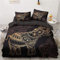 Luowei Bettwäsche 135x200cm 4 Teilig Elefant Dekoratives Bettbezug Set Weiche Microfaser Bohemien Indisch Stil Deckenbezug mit Reißverschluss, 2 Bettbezüge 135x200 + 2 Kissenbezüge 80x80cm