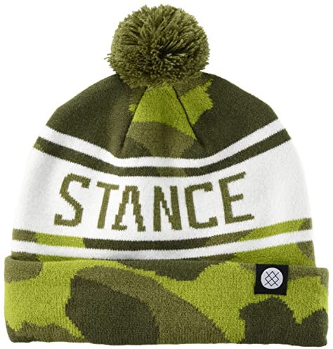 Stance OG Pom Beanie Camo Logo Strickmütze, camouflage, One size