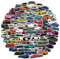 Racing Cars Aufkleber Sportwagen Sticker Set 100 Stücke Sports Car Deko für Auto Laptop Skateboard Fahrrad Moped Motorrad Fahrrad Computer,Geeignet für Erwachsene Kinder