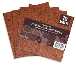 Premium Sports strukturiertes Kraftpapier, 30,5 x 30,5 cm, von Ecological Fibers (Fußball, 10 Blatt)