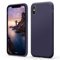 Flyzoo Cover Silicone Liquido per iPhone X(10)/iPhone XS, Custodia Protettiva con Tutto Il Corpo Tocco Morbido Setoso, 4 Strati Protezione Completa Antiurto con Fodera in Microfibra,Viola profondo