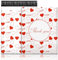 Wanxida 100St Folienversandtaschen Plastikversandbeutel Versandbeutel Warenbeutel Versandtasche, Undurchsichtig, 25cm x 35cm (Rotes Herz)