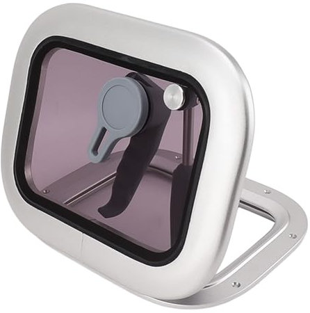 Marine Port Light Window Heavy Duty Aluminum Alloy 0 To 75 Degree Boat Vent Window UV Resistant For RVs
