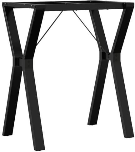 vidaXL Tischgestell, Tischbeine Tischkufen Gestell für Esstisch Küchentisch, Tischuntergestell Tischfüße in Y-Form, 60x40x73cm Stahl