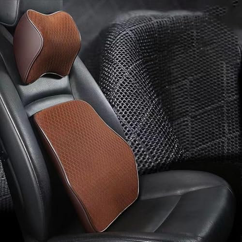 gengpingni Auto Nackenkissen für Audi Q8 2018-2022,Atmungsaktiv Abnehmbarer Abdeckung Auto Kopfstütze Kissen,A-Breathable Mesh Style