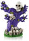 Halloween Dekorationen Totenkopf, Skelett Figuren Klein, Halloween Skelett-Knochen Baumschmuck, Harz Kunsthandwerk niedliche Statue Skelett Denkmal, Halloween Skelett Figuren Deko
