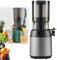 Slow-Speed Masticating Juicer with 13CM Large Diameter, Bladeless Fruit And Vegetable Fresh Squeezer, 300W + 150NM + Pure Juice Rate ≥98% + Juice Separation + No Cutting And Whole Squeezing ,Grey